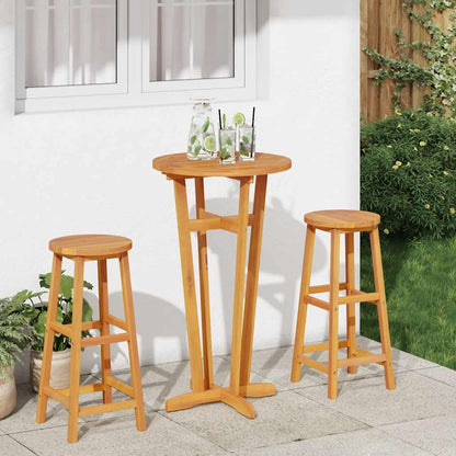 vidaXL Garden Bar Table Ø60x105 cm Solid Wood Acacia - Brown
