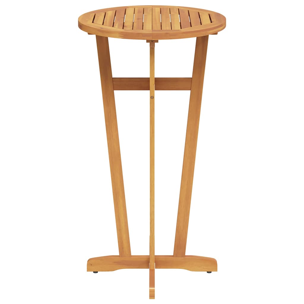 vidaXL Garden Bar Table Ø60x105 cm Solid Wood Acacia - Brown