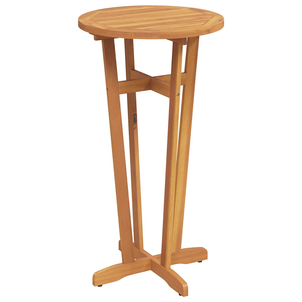 vidaXL Garden Bar Table Ø60x105 cm Solid Wood Acacia - Brown