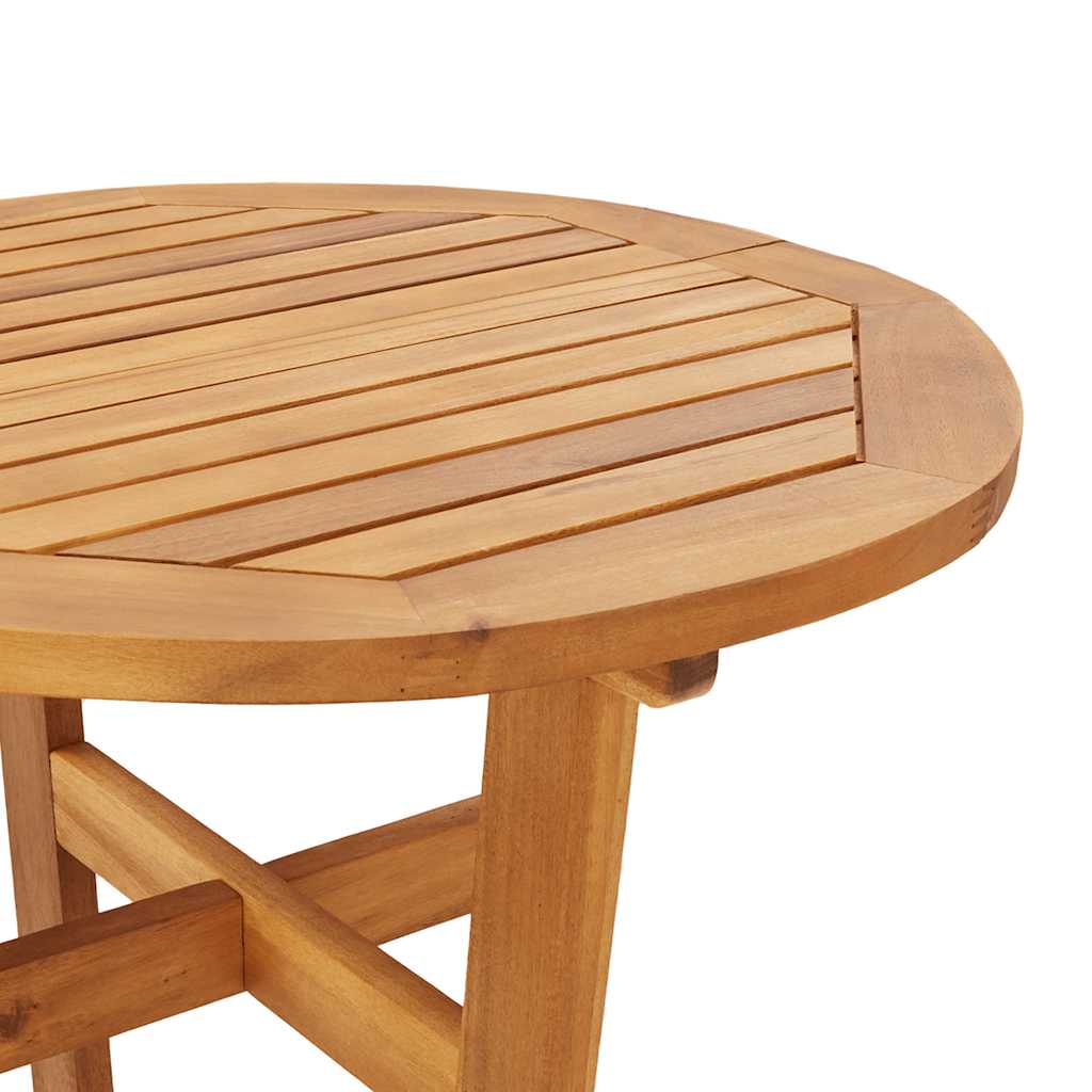 vidaXL Garden Bar Table Ø60x105 cm Solid Wood Acacia - Brown