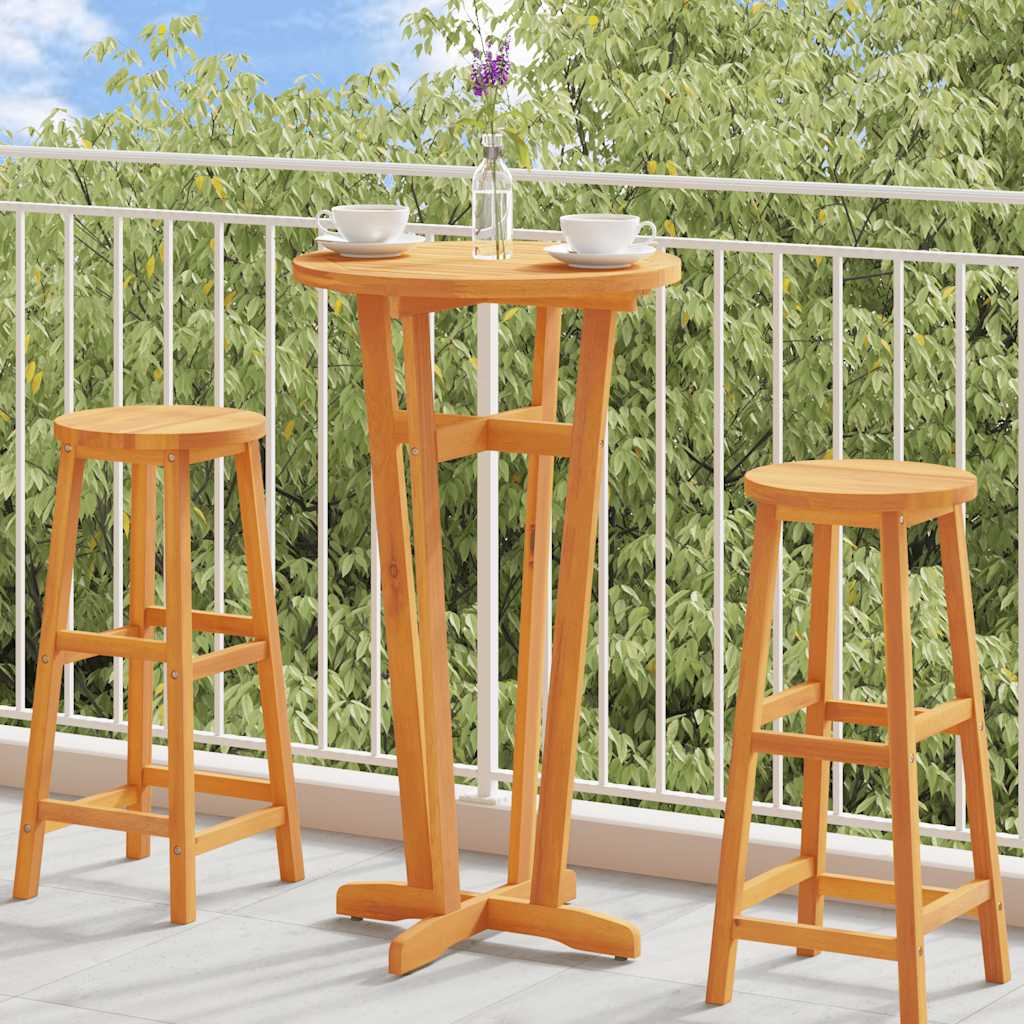 vidaXL Garden Bar Table Ø60x105 cm Solid Wood Acacia - Brown