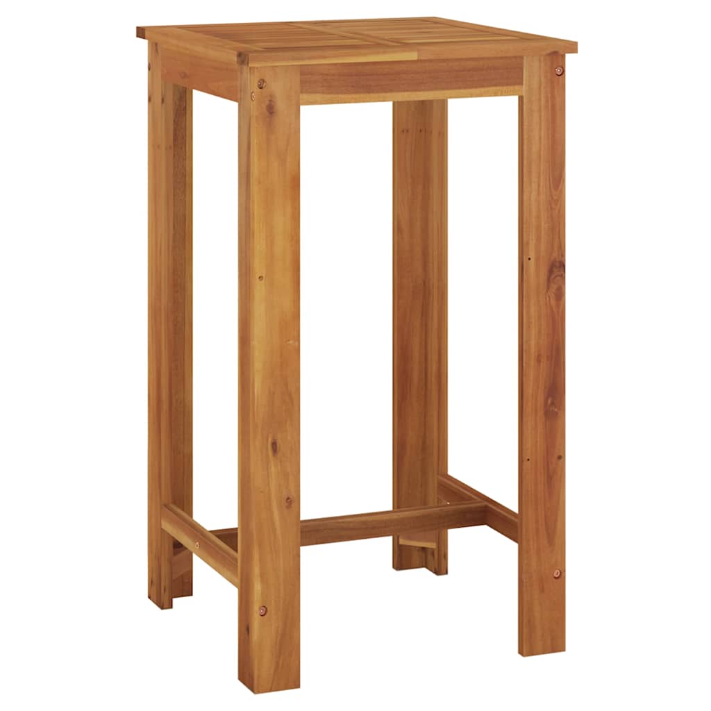 vidaXL Garden Bar Table 60x60x105 cm Solid Wood Acacia - Brown