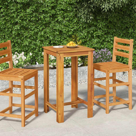 vidaXL Garden Bar Table 60x60x105 cm Solid Wood Acacia - Brown