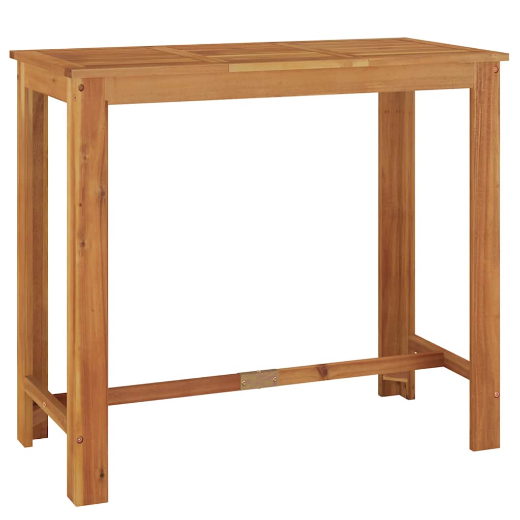 vidaXL Garden Bar Table 120x60x105 cm Solid Wood Acacia - Brown