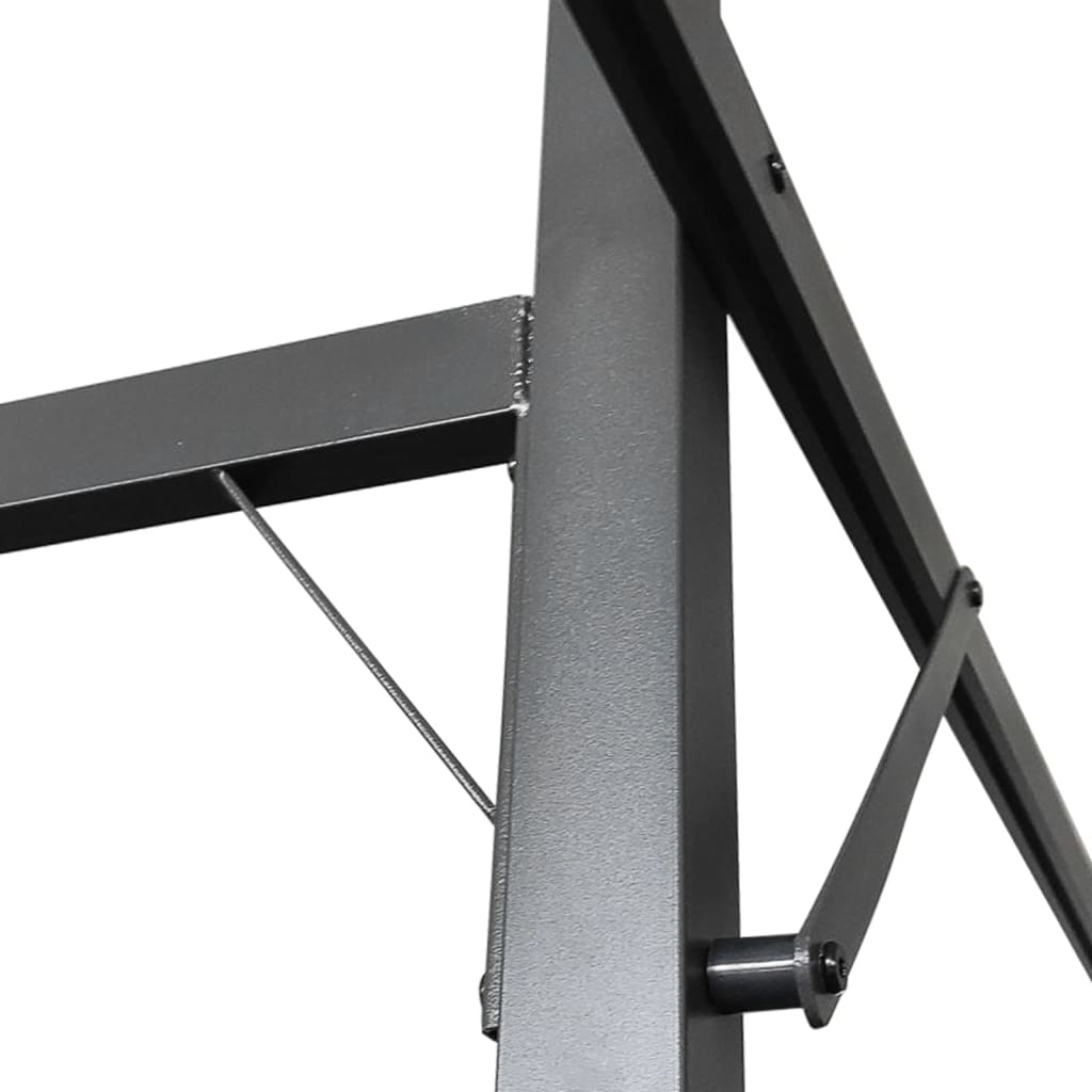 vidaXL Pergola with Retractable Roof Taupe 395x292x230 cm