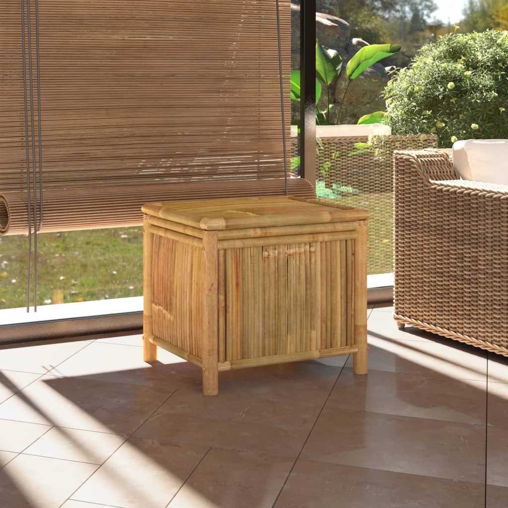 vidaXL Garden Storage Box 60x52x55cm Bamboo - Brown - 60 x 52 x 55 cm