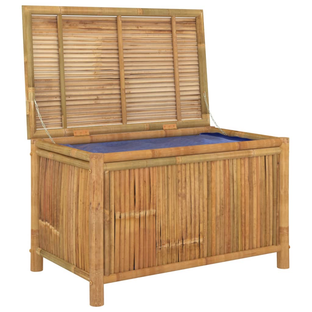 vidaXL Garden Storage Box 90x52x55cm Bamboo - Brown - 90 x 52 x 55 cm