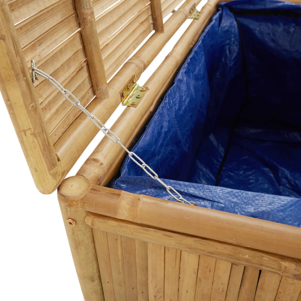 vidaXL Garden Storage Box 90x52x55cm Bamboo - Brown - 90 x 52 x 55 cm