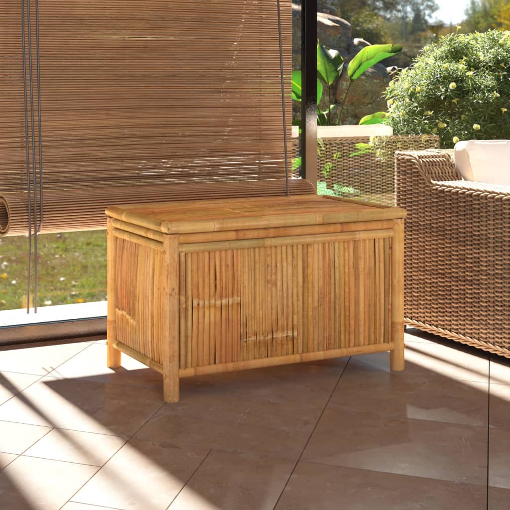 vidaXL Garden Storage Box 90x52x55cm Bamboo - Brown - 90 x 52 x 55 cm