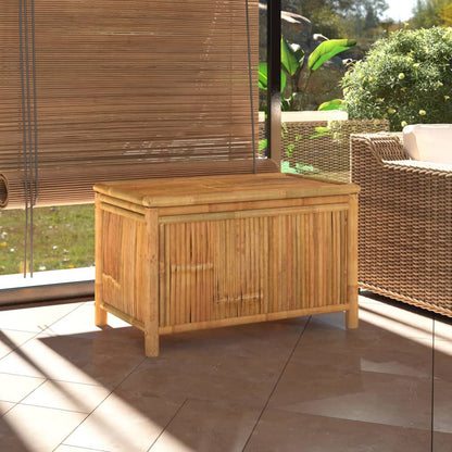 vidaXL Garden Storage Box 90x52x55cm Bamboo - Brown - 90 x 52 x 55 cm