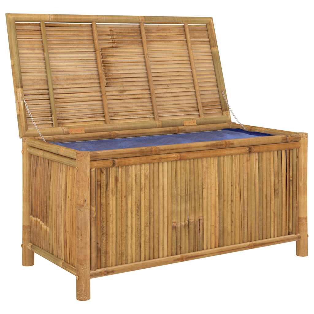 vidaXL Garden Storage Box 110x52x55cm Bamboo - Brown - 110 x 52 x 55 cm