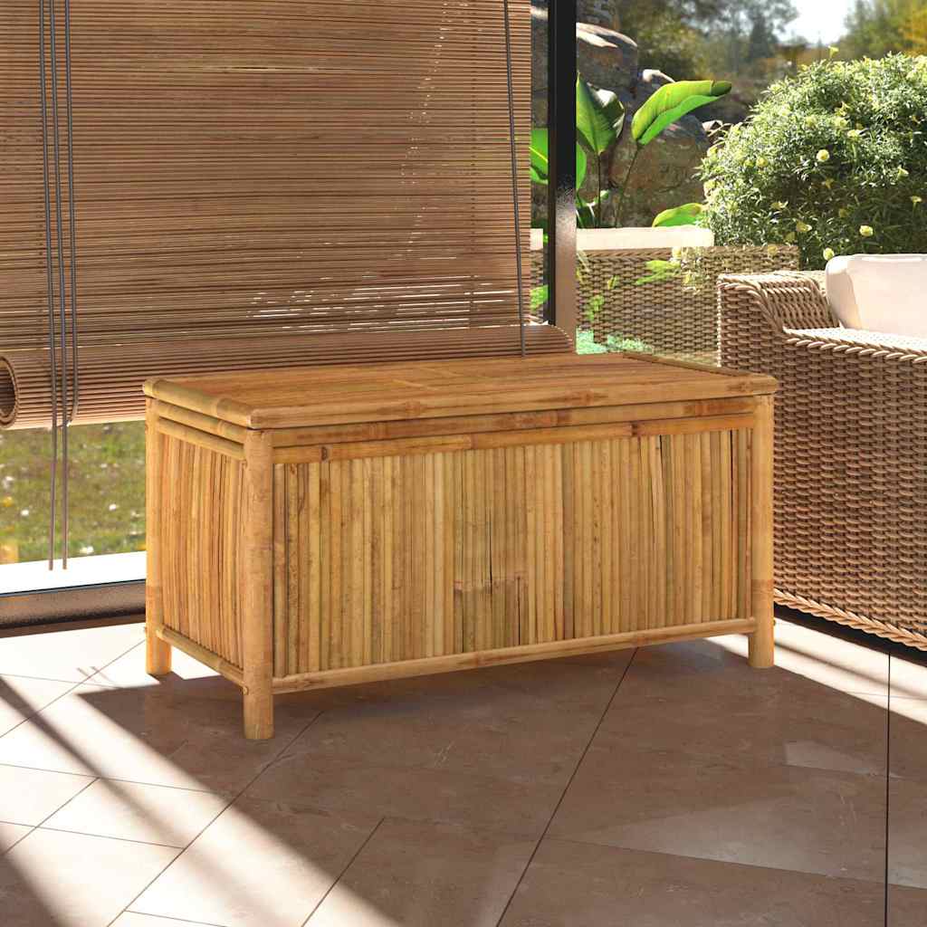 vidaXL Garden Storage Box 110x52x55cm Bamboo - Brown - 110 x 52 x 55 cm