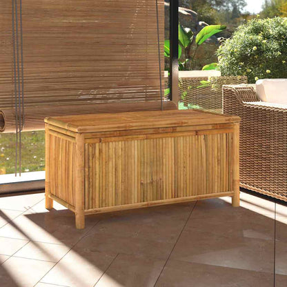 vidaXL Garden Storage Box 110x52x55cm Bamboo - Brown - 110 x 52 x 55 cm