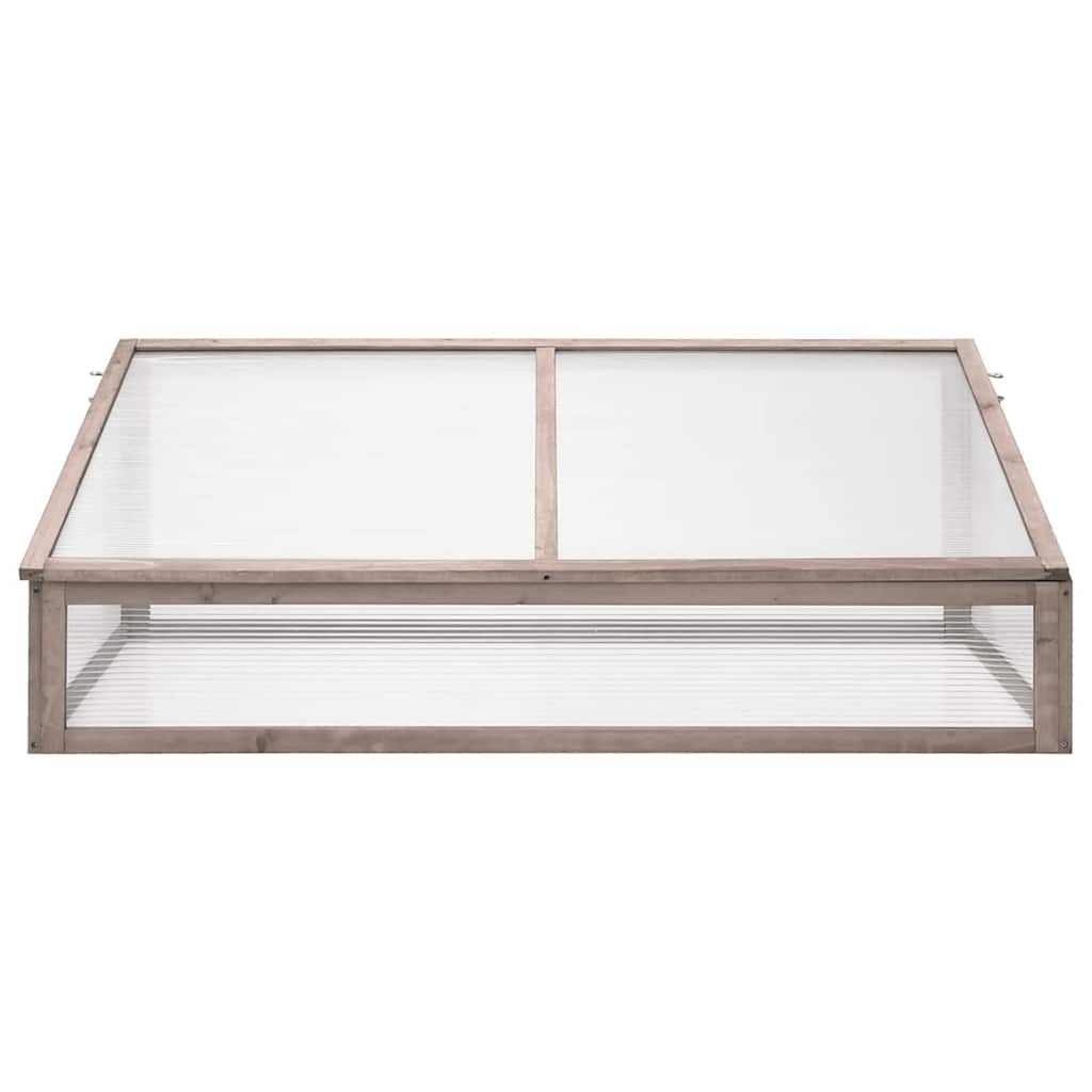 vidaXL Greenhouse Grey 110x56x39 cm Fir Wood