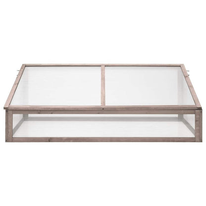 vidaXL Greenhouse Grey 110x56x39 cm Fir Wood