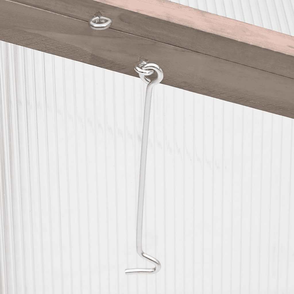 vidaXL Greenhouse Grey 110x56x39 cm Fir Wood