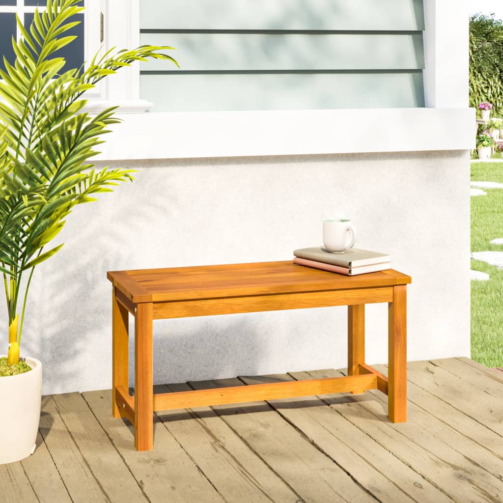 vidaXL Garden Bench 80x35x45 cm Solid Wood Acacia - Brown