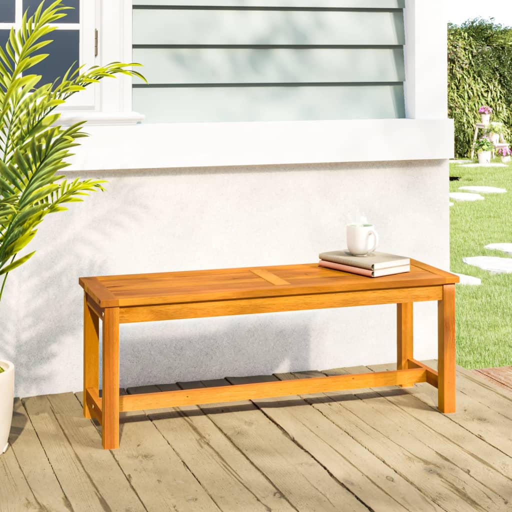 vidaXL Garden Bench 110x35x45 cm Solid Wood Acacia - Brown
