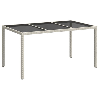 vidaXL Garden Table White 150 x 90 x 75 cm Poly Rattan