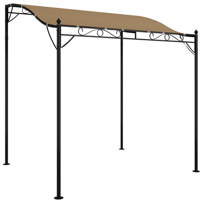 vidaXL Canopy Taupe 2x2.3 m 180 g/m² Fabric and Steel