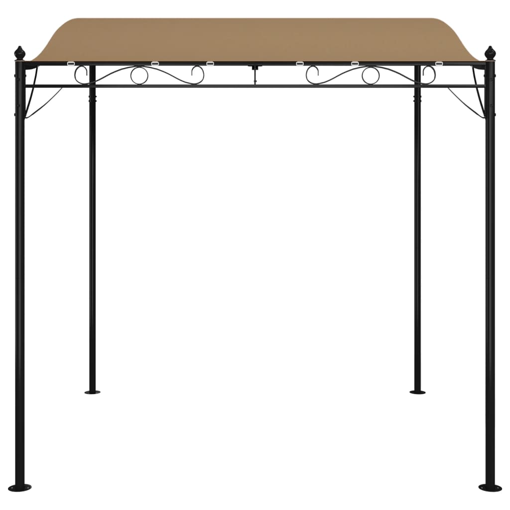 vidaXL Canopy Taupe 2x2.3 m 180 g/m² Fabric and Steel