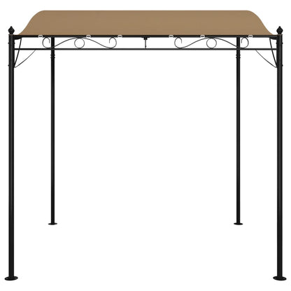 vidaXL Canopy Taupe 2x2.3 m 180 g/m² Fabric and Steel