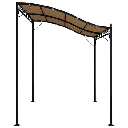vidaXL Canopy Taupe 2x2.3 m 180 g/m² Fabric and Steel