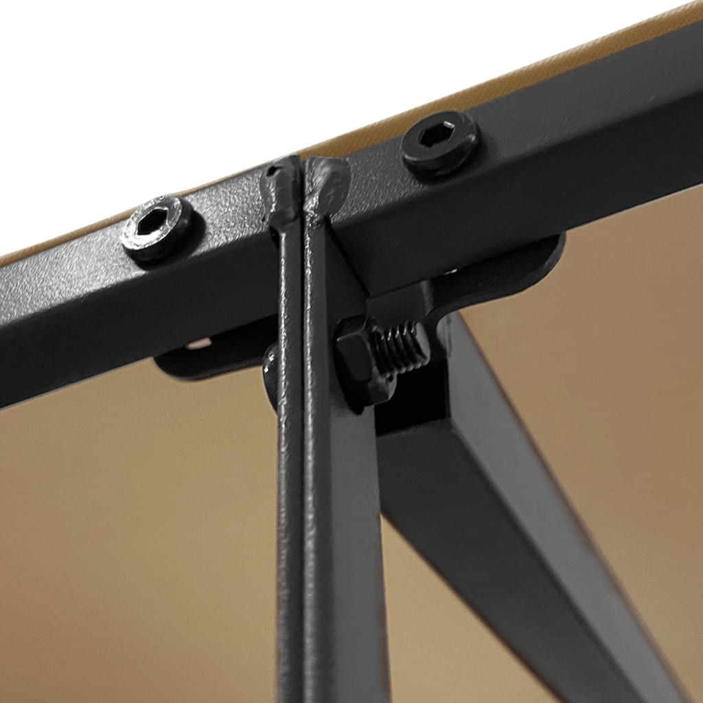 vidaXL Canopy Taupe 2x2.3 m 180 g/m² Fabric and Steel