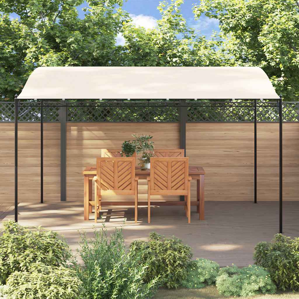 vidaXL Canopy Cream 4x3 m 180 g/m² Fabric and Steel