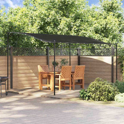 vidaXL Canopy Anthracite 4x3 m 180 g/m² Fabric and Steel