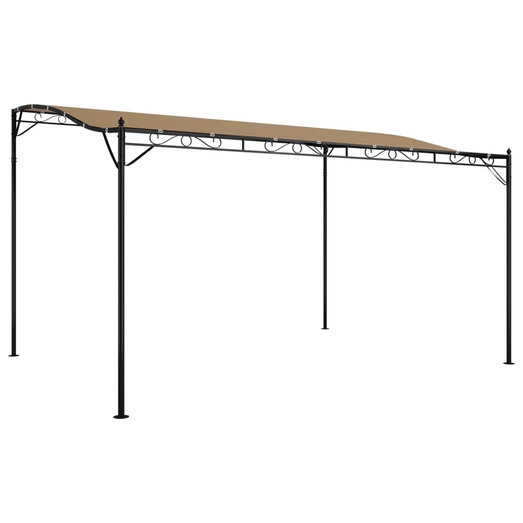 vidaXL Canopy Taupe 4x3 m 180 g/m² Fabric and Steel
