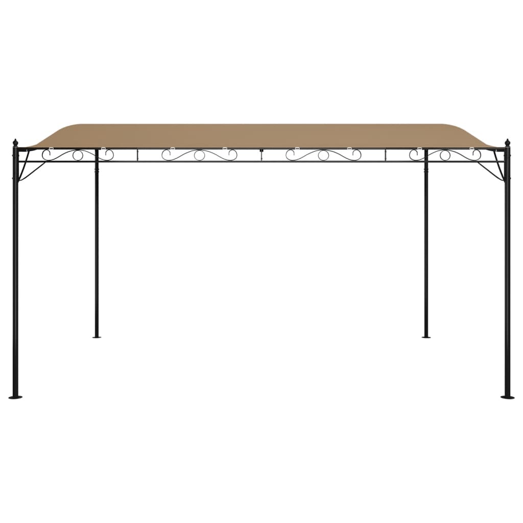vidaXL Canopy Taupe 4x3 m 180 g/m² Fabric and Steel