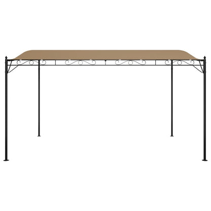 vidaXL Canopy Taupe 4x3 m 180 g/m² Fabric and Steel