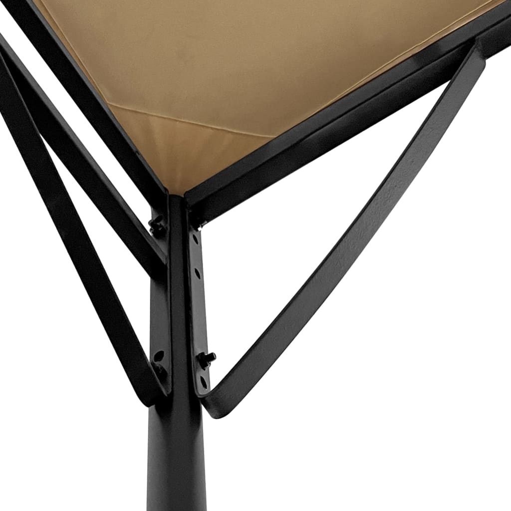 vidaXL Canopy Taupe 4x3 m 180 g/m² Fabric and Steel