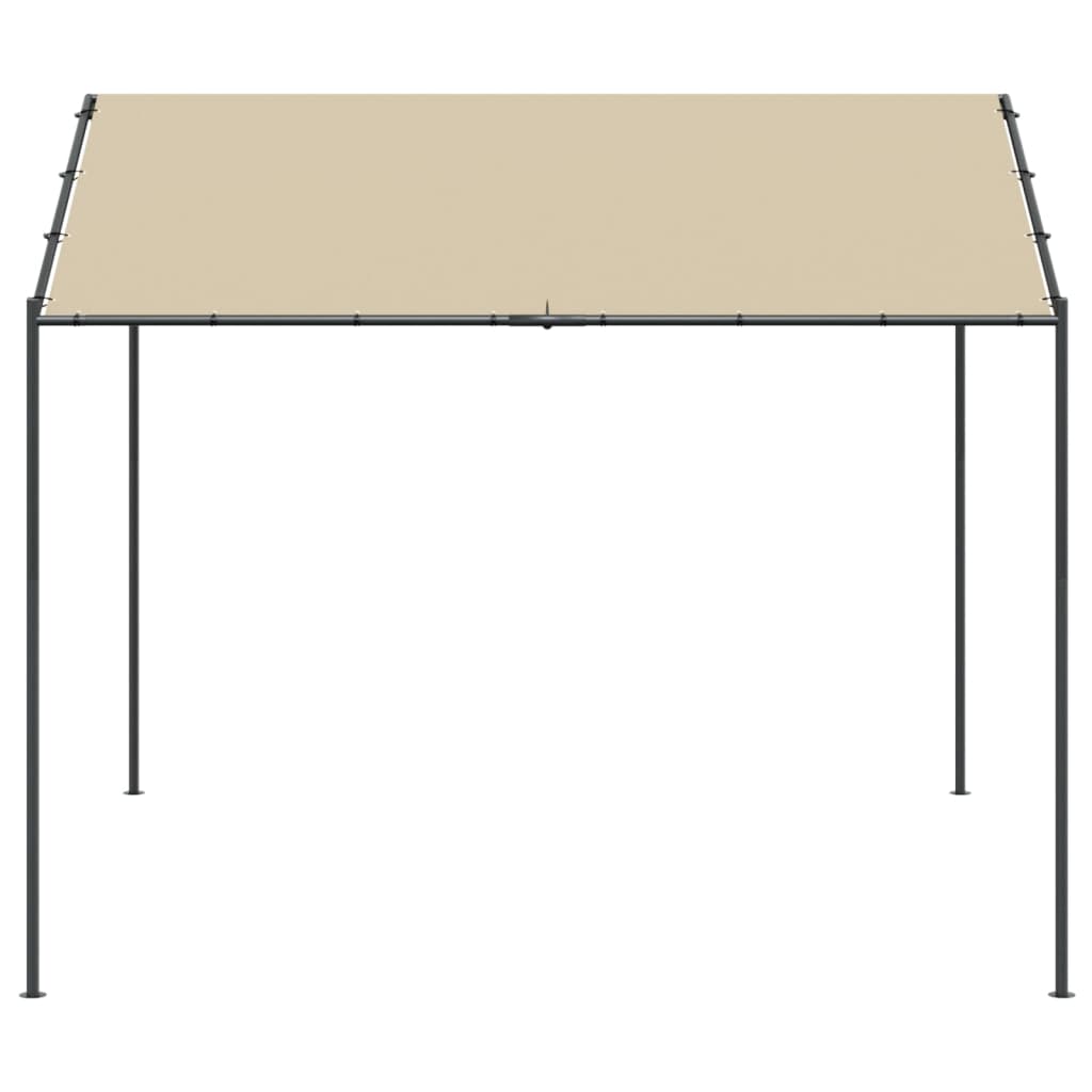 vidaXL Canopy Tent Beige 3x3 m Steel and Fabric