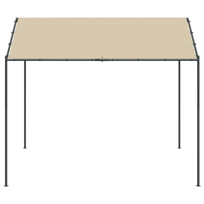 vidaXL Canopy Tent Beige 3x3 m Steel and Fabric