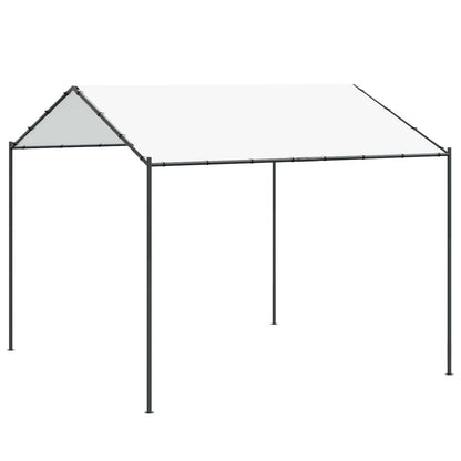 vidaXL Gazebo 4 x 4 x 2.6 m White Steel and Polyester 180 gsm