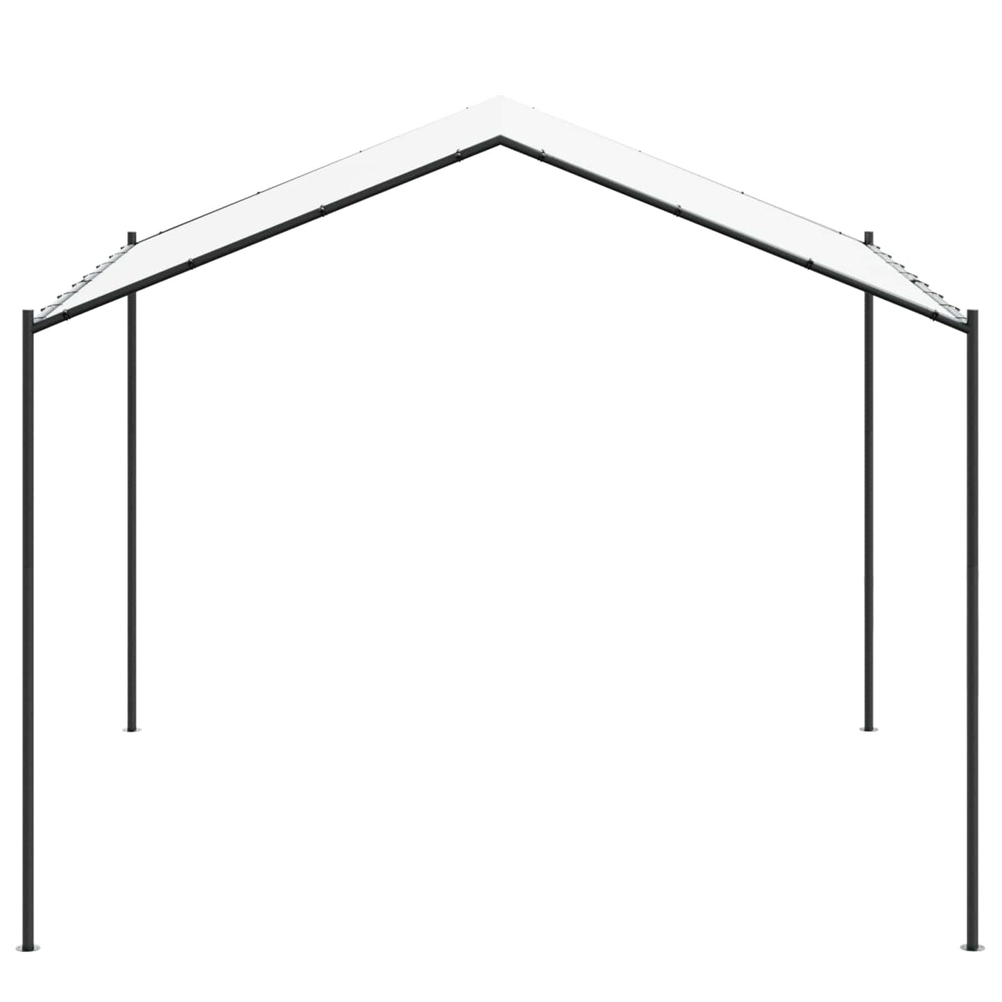 vidaXL Gazebo 4 x 4 x 2.6 m White Steel and Polyester 180 gsm