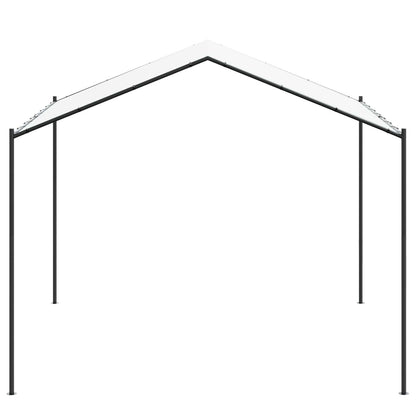 vidaXL Gazebo 4 x 4 x 2.6 m White Steel and Polyester 180 gsm