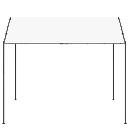 vidaXL Gazebo 4 x 4 x 2.6 m White Steel and Polyester 180 gsm