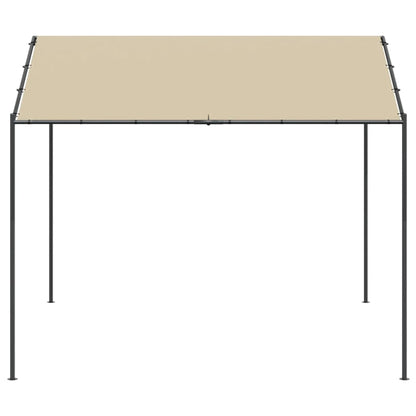 vidaXL Canopy Tent Beige 4x4 m Steel and Fabric