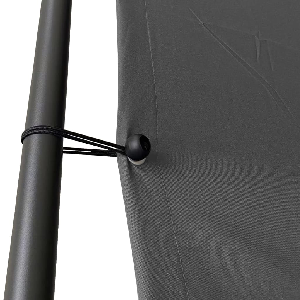 vidaXL Gazebo Anthracite 3x3 m 180 g/m² Fabric and Steel