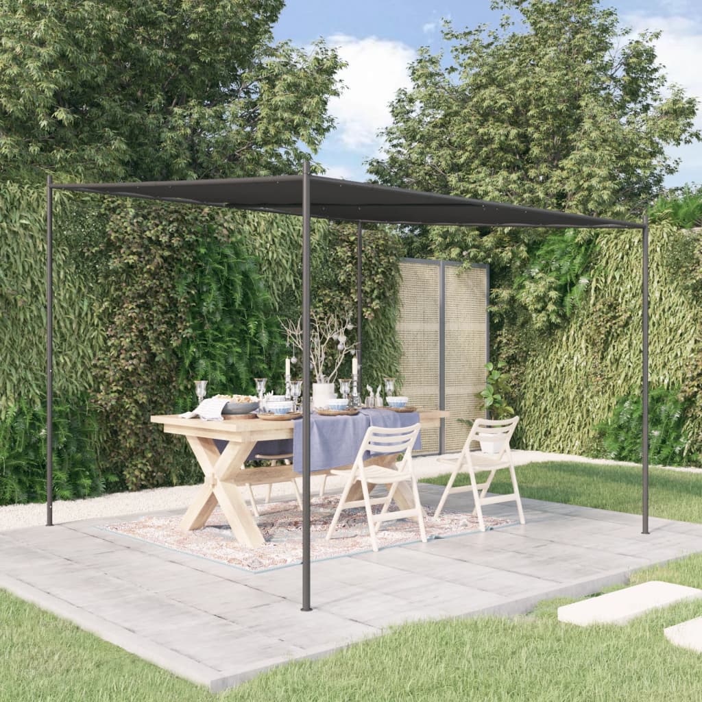 vidaXL Gazebo Anthracite 3x3 m 180 g/m² Fabric and Steel