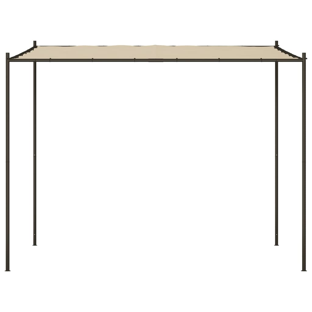 vidaXL Gazebo Beige 3x3 m 180 g/m² Fabric and Steel