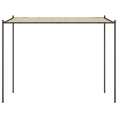 vidaXL Gazebo Beige 3x3 m 180 g/m² Fabric and Steel