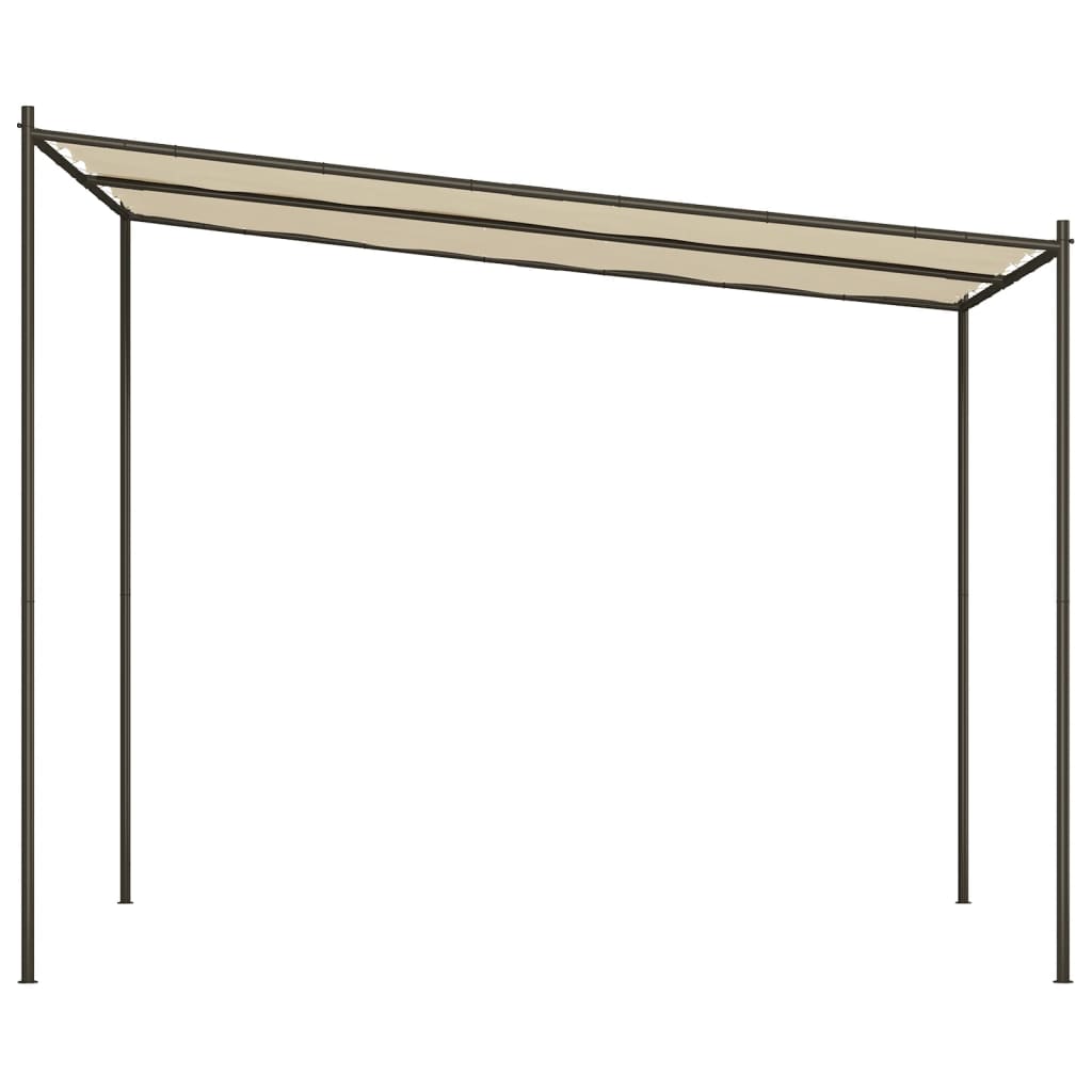vidaXL Gazebo Beige 3x3 m 180 g/m² Fabric and Steel