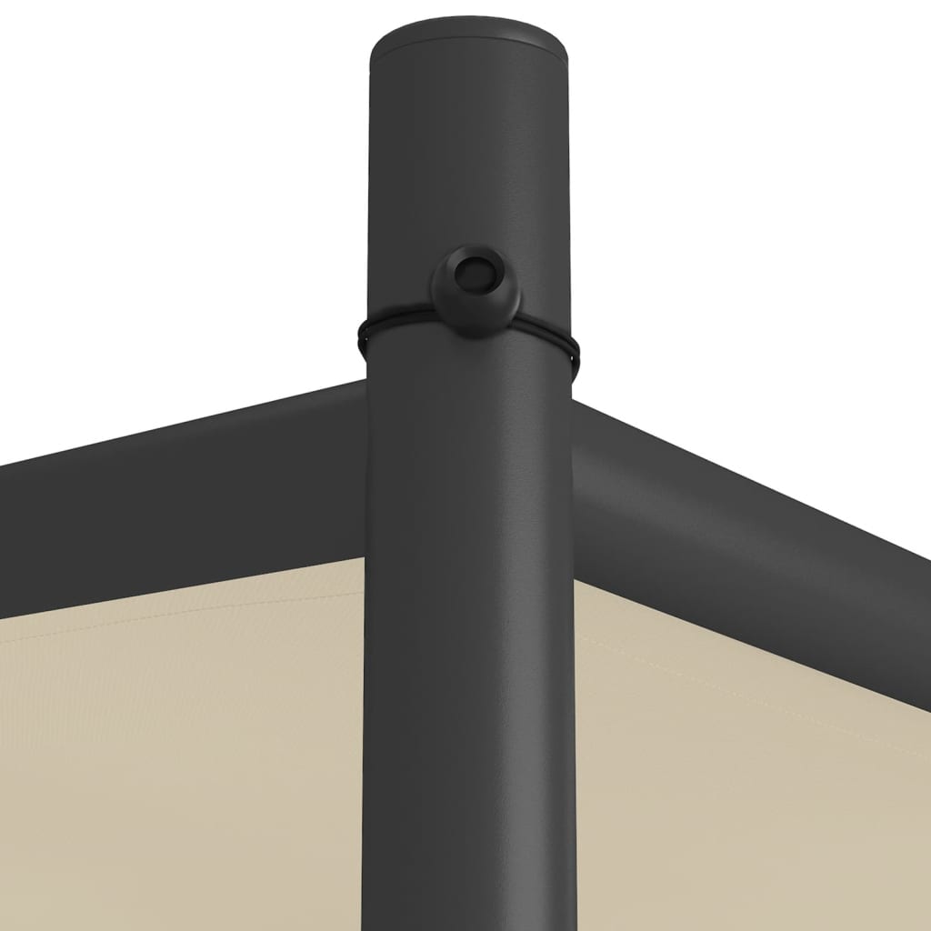 vidaXL Gazebo Beige 3x3 m 180 g/m² Fabric and Steel