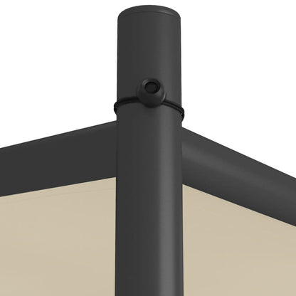 vidaXL Gazebo Beige 3x3 m 180 g/m² Fabric and Steel