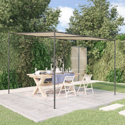 vidaXL Gazebo Beige 3x3 m 180 g/m² Fabric and Steel