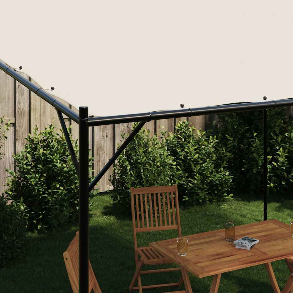 vidaXL Gazebo White 4x4 m 180 g/m² Fabric and Steel